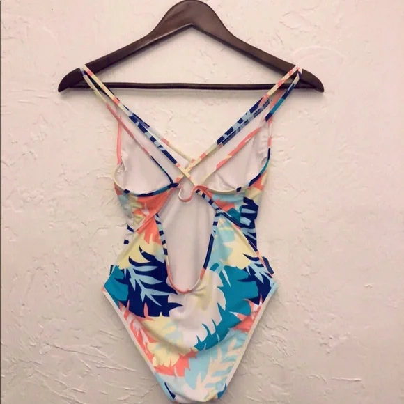 Tropical One-Piece Swimsuit - Picture 2 of 2